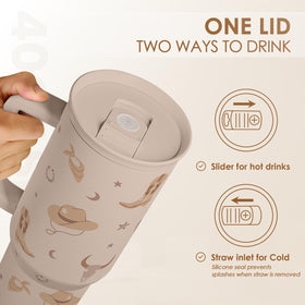 SANDJEST Cowgirl Tumbler 40oz gift-ready designs for birthdays or holidays.