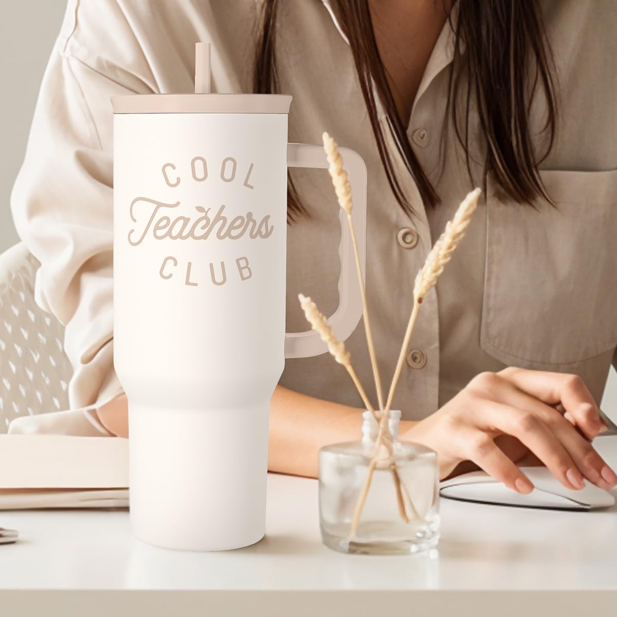 SANDJEST durable daily hydration tumbler for students and educators