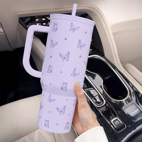 SANDJEST 40-ounce capacity reduces refills during busy days.