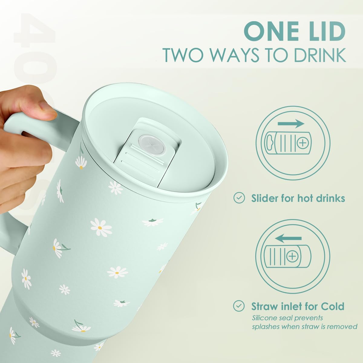 SANDJEST Daisy flower design adds style to daily routines.
