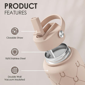 SANDJEST ergonomic grip bottle designed for comfortable one-handed use on the go