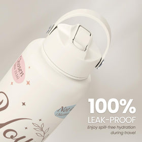 SANDJEST ergonomic grip water bottle for comfortable one-handed use
