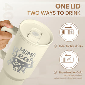 SANDJEST Gift for Mom 40oz tumbler suits holidays and birthdays
