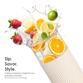SANDJEST 20oz capacity ideal for water, smoothies, or coffee on the go.
