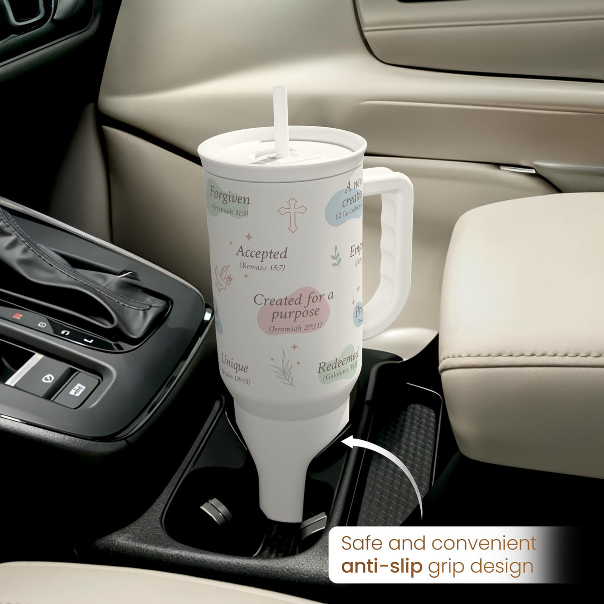 SANDJEST 40oz tumbler handwashing recommended to preserve finish and longevity.