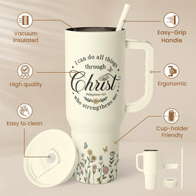 SANDJEST inspirational gift for women tumbler for daily routines and gifting.