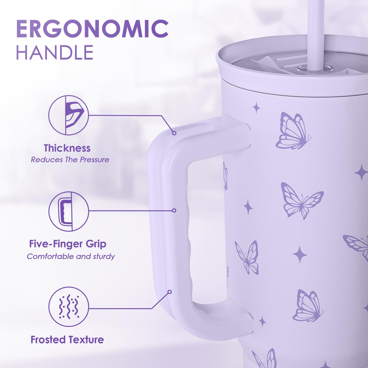 SANDJEST insulated stainless steel tumbler preserves temperature during daily routines.
