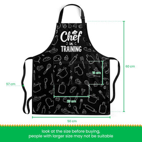 SANDJEST kids chef hat paired with the apron for a complete look