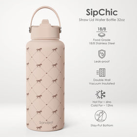 SANDJEST leakproof lid bottle prevents spills in bags or backpacks.