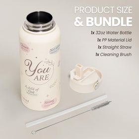 SANDJEST leakproof lid bottle for spill-free carry in bags