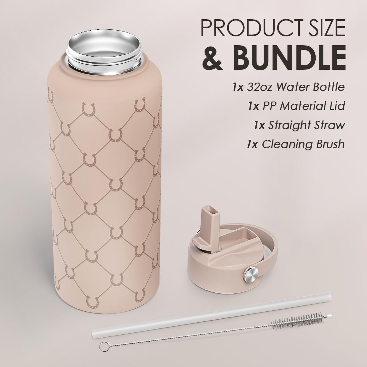 SANDJEST leakproof lid bottle preventing spills in bags and cup holders