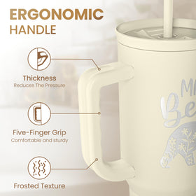 SANDJEST Mama Bear Cup 40oz ideal for busy days and commutes