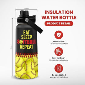 SANDJEST 32oz stainless steel bottle with durable body for daily use