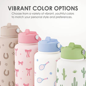 SANDJEST sport design bottle features football baseball basketball motifs.