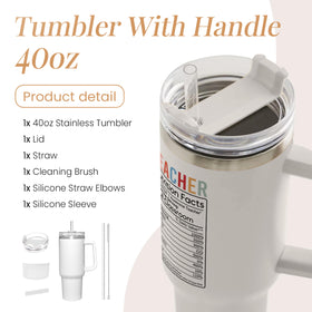 SANDJEST stainless steel 40oz tumbler with double-wall insulation preserves cold or hot drinks.