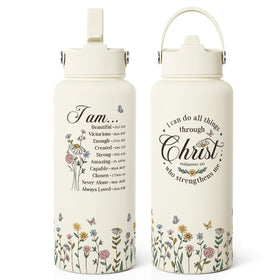 SANDJEST stainless steel bottle with ergonomic grip for comfortable daily use
