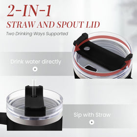 Ergonomic handle design on the SANDJEST tumbler for comfortable grip