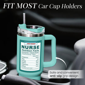 SANDJEST tumbler in gym bag for workout-friendly hydration