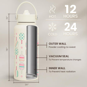 SANDJEST bottle fits backpack and cup holder for travel.