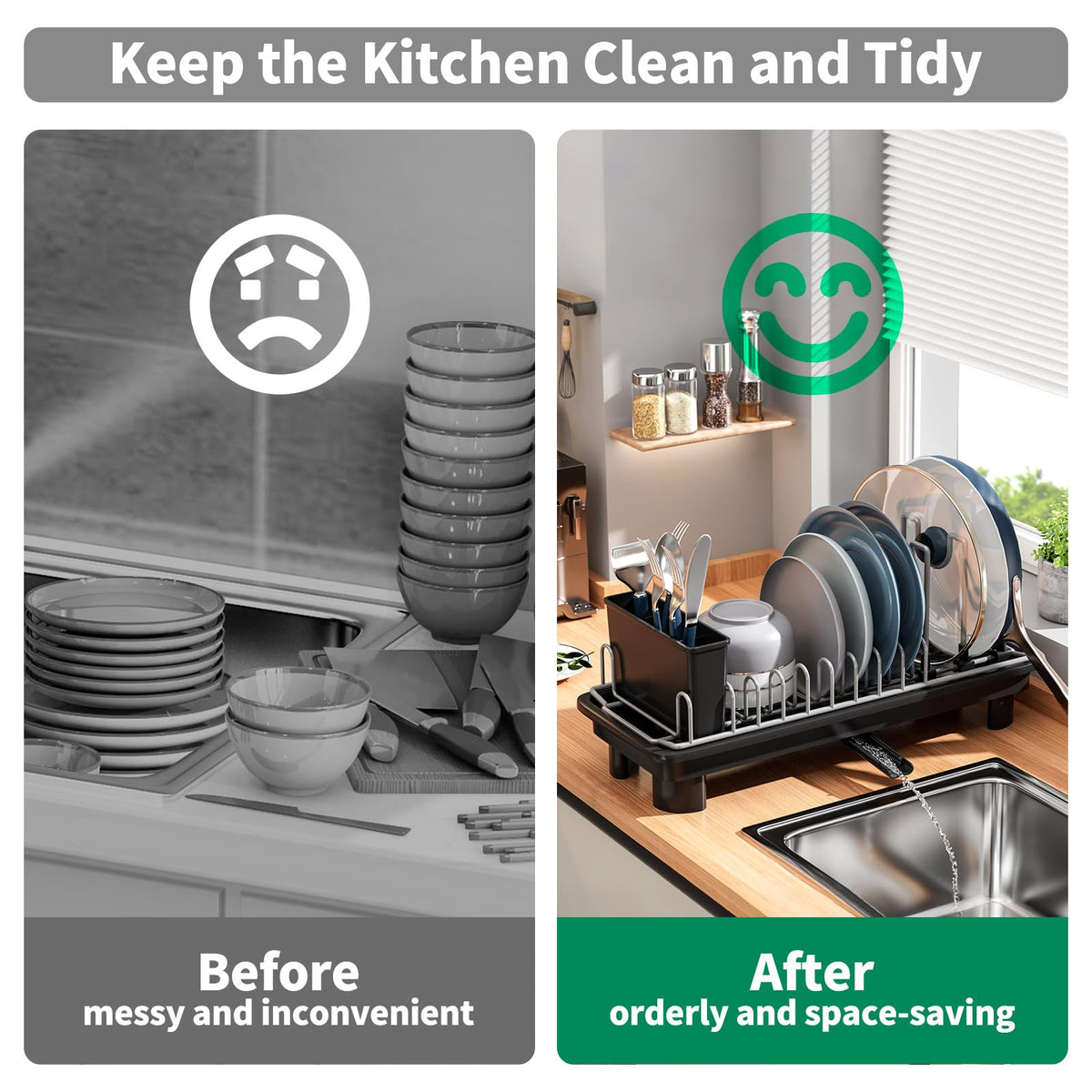 SanDream adjustable dividers fit different pan sizes for efficient drying.