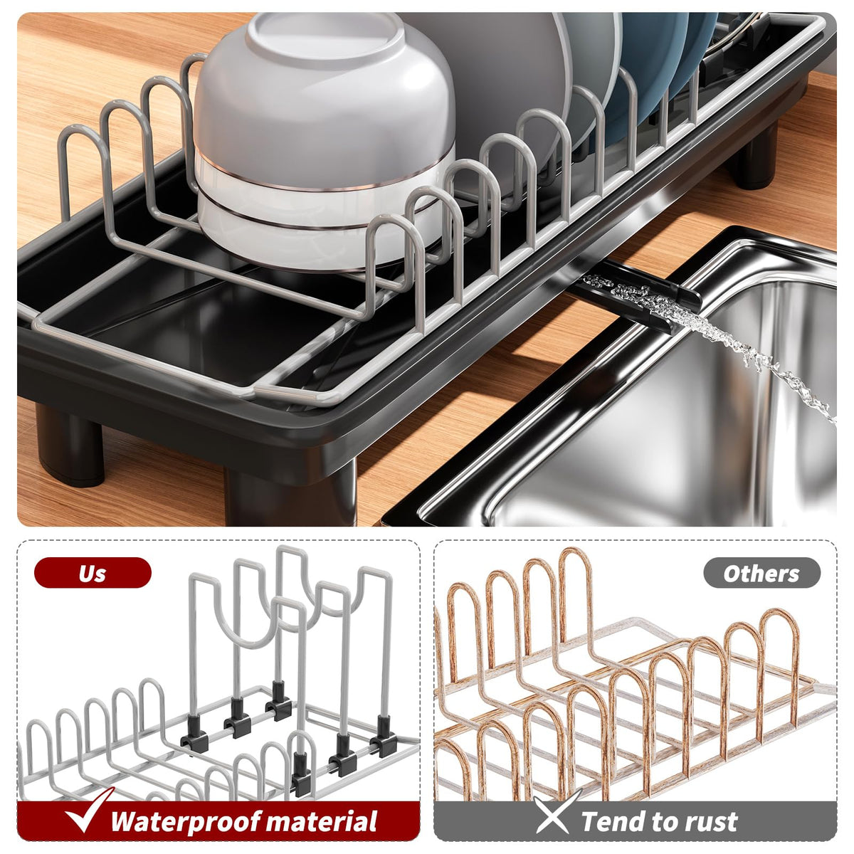 SanDream rust-proof coating ensures long-lasting kitchen use.