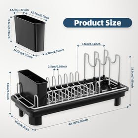 SanDream compact rack fits beside sink in small kitchens.