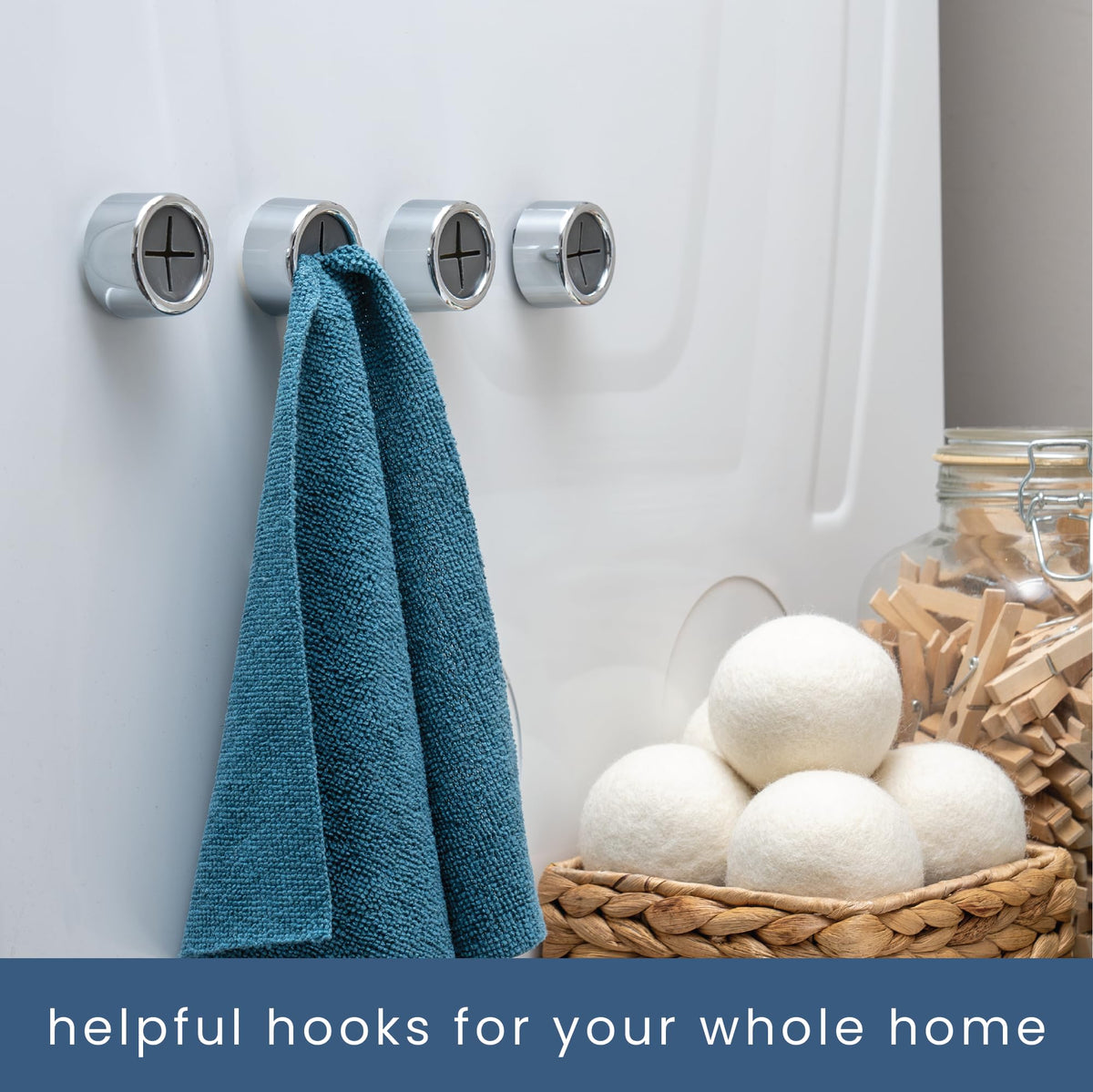 S&T INC round grey towel hook includes hardware for versatile installation.