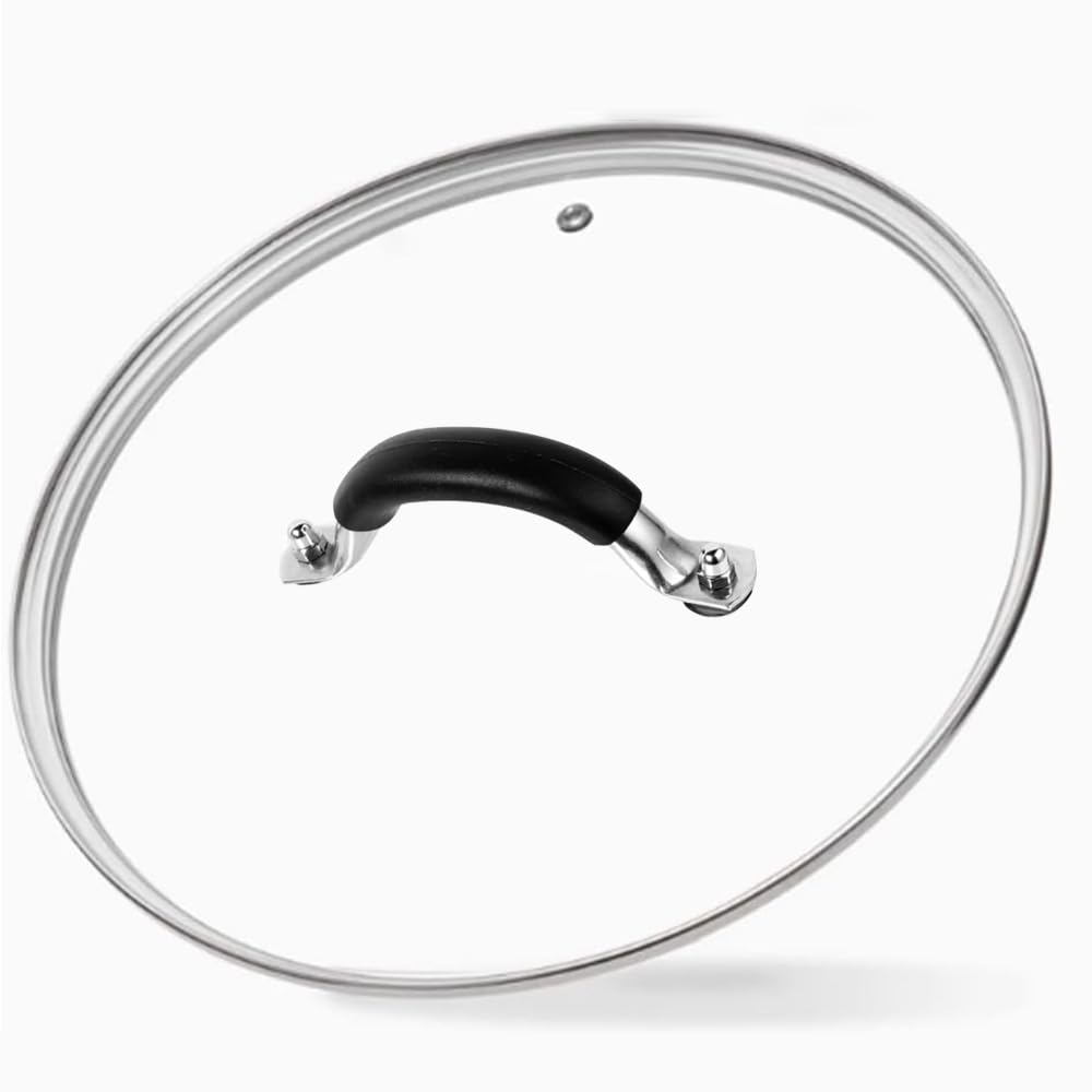 SANEMBER 12-inch tempered glass lid with clear view for simmering