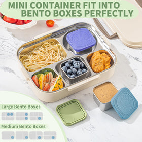SANEXC colorful lid designs help kids recognize snacks and enjoy meals.