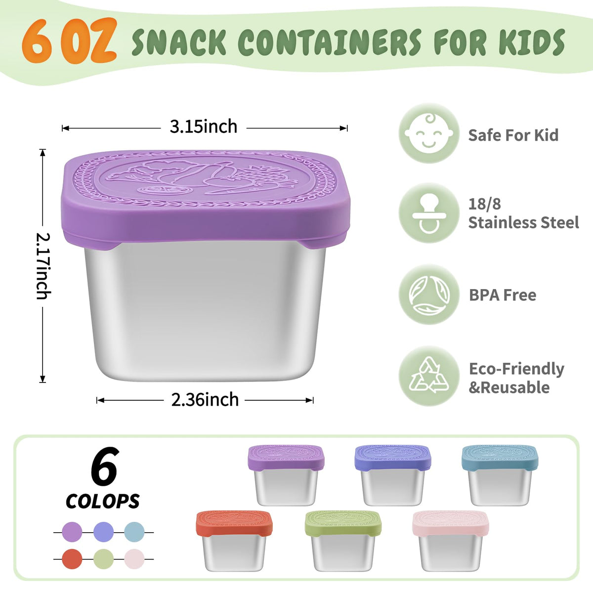 SANEXC leakproof kid lids prevent spills in backpacks.