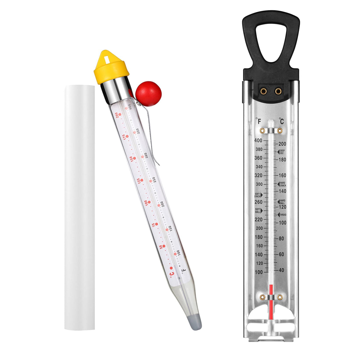 Sanfilix candy thermometer with clip view for precise candy making