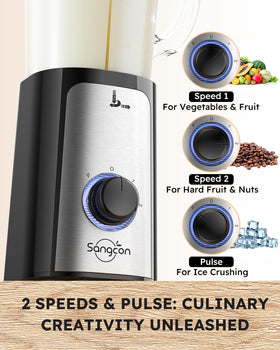 Sangcon 5 in 1 blender dishwasher-safe accessory parts