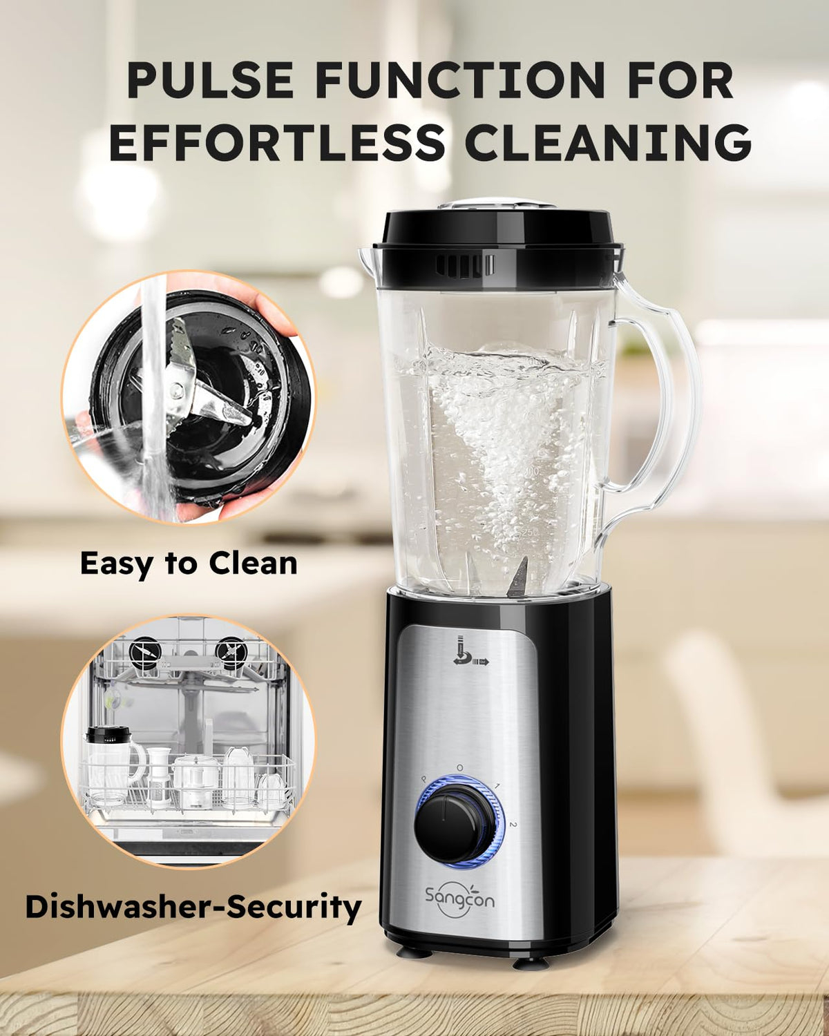Sangcon 5 in 1 blender modular design for easy assembly