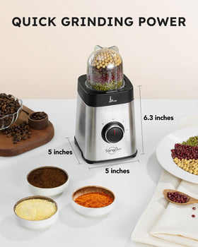 Sangcon blender to-go cup demonstrates convenient portable blending on demand.
