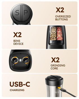 Sangcon oversized S and P buttons ensure one-handed, effortless operation.