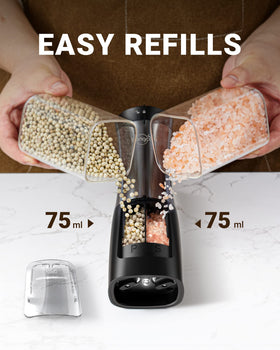 Sangcon dual ceramic grinders close-up for durable grinding