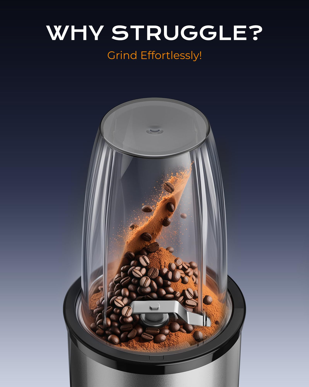 Sangcon easy-clean parts save time after blending.