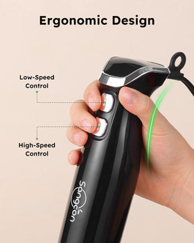 Sangcon immersion blender used in a cup for fast drinks