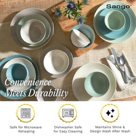 SANGO Siterra cereal bowls 6 inches ideal for breakfasts.
