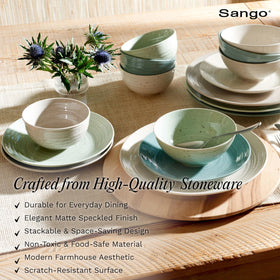 SANGO Siterra salad plates 7.9 inches for fresh courses.