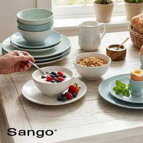 SANGO Siterra coordinating accessories complete the collection for cohesive tablescapes.