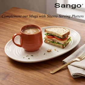 SANGO stackable mug set saves cabinet space without sacrificing style