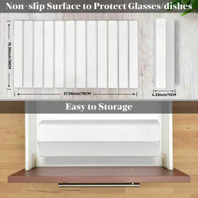Sangukiro large stone drying mat collapsed for compact kitchen storage.