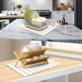 Sangukiro stone drying mat care tip for stain avoidance.