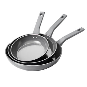 Sanho ceramic frying pan 8in with durable nonstick surface for quick eggs