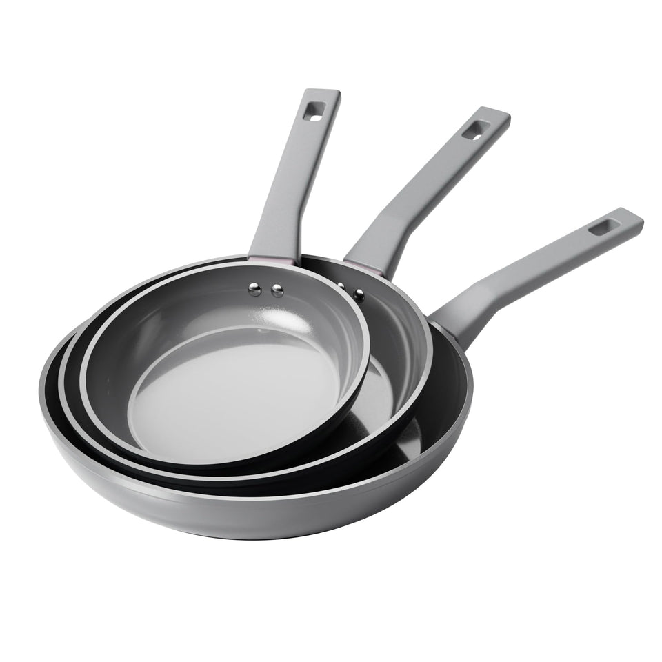 Sanho ceramic frying pan 8in with durable nonstick surface for quick eggs