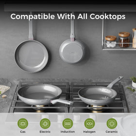 Sanho easy-clean ceramic surface resists stains and allows dishwasher cleaning