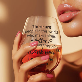 Sanjiayishui appreciation glass for women, perfect for friends and colleagues