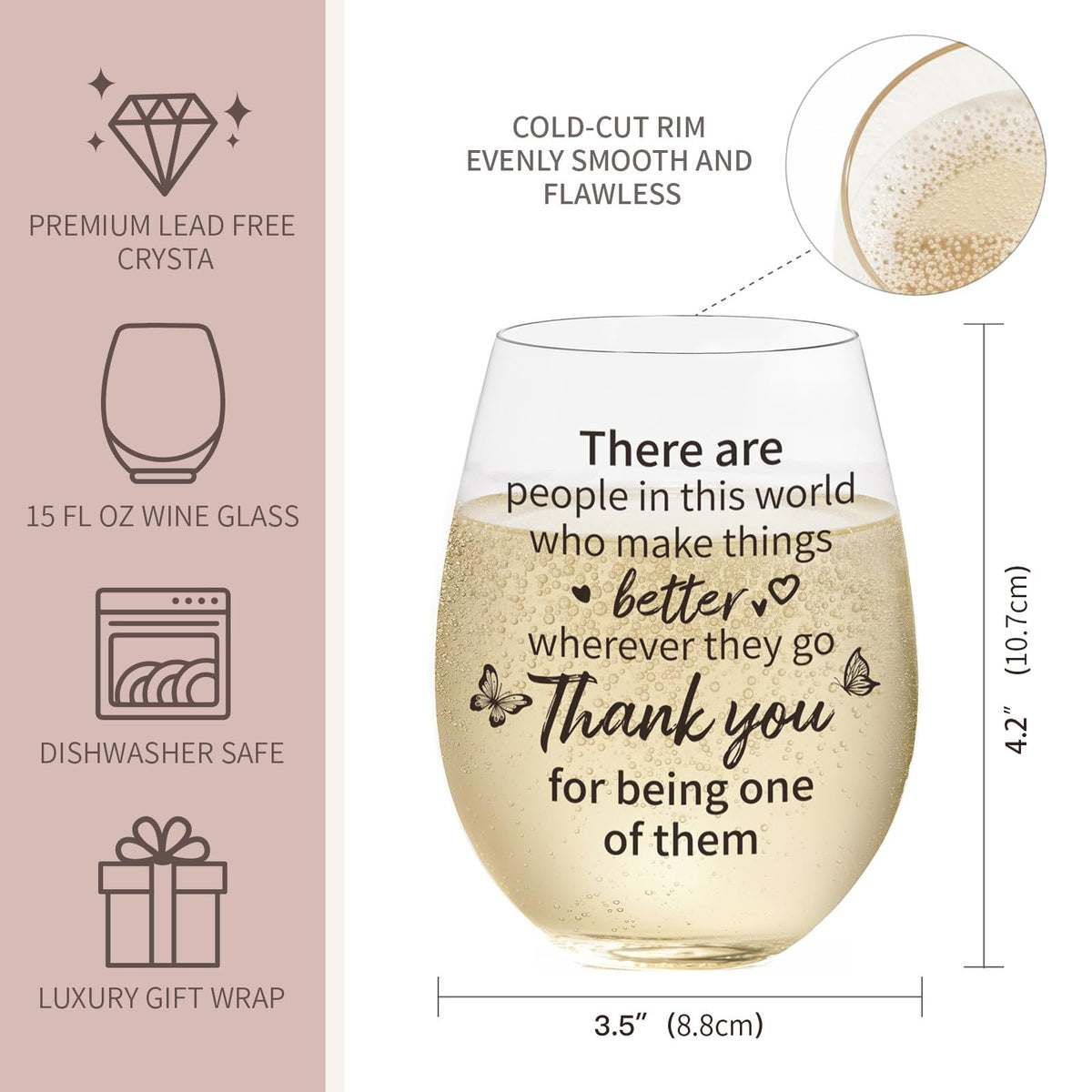 Sanjiayishui hostess gift wine glass, great for gatherings and celebrations