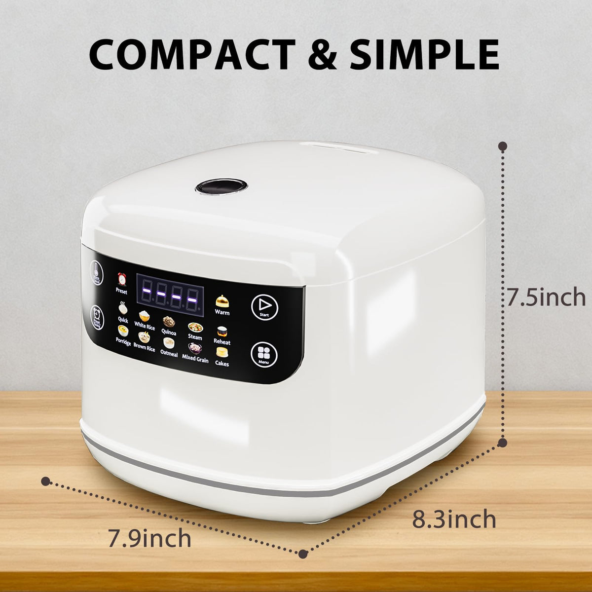 SANPTENT rice cooker with steaming basket in use for wholesome one-pot meals